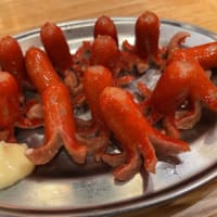 赤ウインナーのタコさんに　チョット感動した。