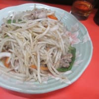 南長崎「松月」へ行く。。。11回目。「もやし炒め＆餃子＆キリンクラシックラガー大瓶」