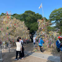 何十年ぶりかの機物神社の七夕祭り