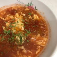 ひな祭り👸のちらし寿司とトマトの酸辣湯🍅