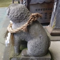 白鳥神社と白鷺、狛犬たち