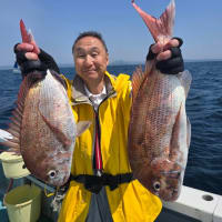 真鯛狙い🎣真鯛全員ゲット❗️