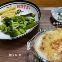 お野菜とスイカ　奈緒は大喜び