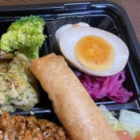 タコライス・バジルチキン・春巻き。