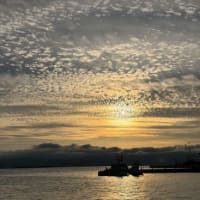 期待の“夕焼け”も、イマイチで．．．