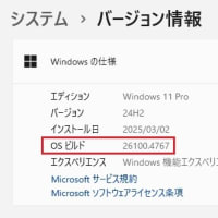 Windows 11 バージョン 24H2 Release Preview に 累積更新 (KB5062660) (26100.4767) が配信されてきました。