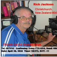 初めての交信：ニュージーランド（7Mhz・FT8）