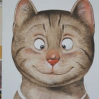 第５回　壁画技術講座　「イラスト模写」（猫の毛並みのタッチ）