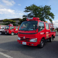 甲府市消防団員消防操法大会を見に行きました