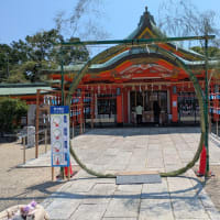 夏越の大祓え茅の輪くぐり