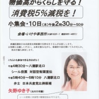 日本共産党比例候補　矢野ゆき子さん　八潮へ　駅頭宣伝午後４時半～