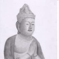 普賢菩薩を鉛筆画で描きました。