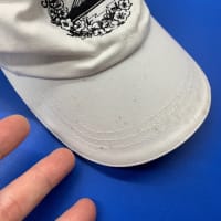 ゴルフキャップに出来た【黒カビ】の除去。