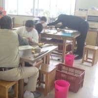 子供達の小箱作り支援、今回は蓋を付けて完成
