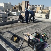 屋上防水シート工事
