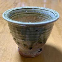 ビードロ釉 山野草鉢　草土庵 欅窯