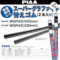 ホンダ　N-BOX   ワイパーゴム　PIAA　 【スーパーグラファイト】 天然ゴム仕様 2本入 