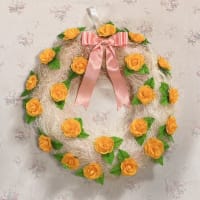 オレンジ系　リース　３０㎝