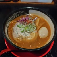 渡島（４６）味噌専科 椿：赤味噌ラーメン＋特製味玉