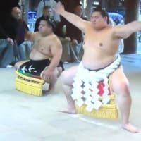 大の里、奉納土俵入り　お世話になりました　