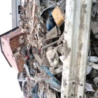 岩沼市震災後風景と福島県浜通りの津波後
