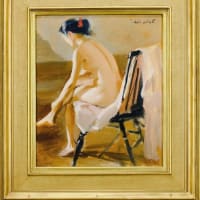 父が購入した作品と同じく・・　裸婦　木下孝則画　1955年　その３５