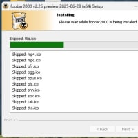 foobar2000 v2.25 preview 2025-06-23 がリリースされました。