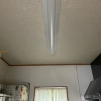 さいたま市でキッチンの照明をLEDベースライトに交換工事
