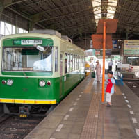 16年前に見た時は、神戸市営地下鉄の様なカラーリングでした（苦笑） 京福電気鉄道モボ501形 #2