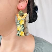 創作ノート《ぷっくりリボンイヤリング【花冠】》
