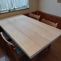 無垢材テーブル作製