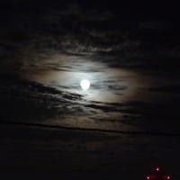 綺麗なお月様と雲　(^0_0^)