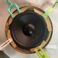 古スピーカー　エッジ交換に挑戦を