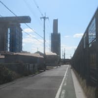 新名神・東海道新幹線交差部の2025/3/9時点の工事状況