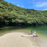 夏は川遊び