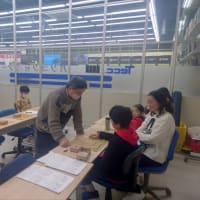 3月24日、ヤマダ電機大泉学園子供教室の風景