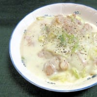 白菜と豚バラのクリーム煮
