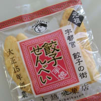 お土産は餃子と餃子せんべい