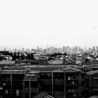 遠くから梅田を望む