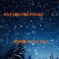 ふたりあそび５７５ｘｔｙ２６０１『　死も生も厭わず怖れず冴え返る　』