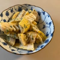 竹の子料理とチキンハヤシライス