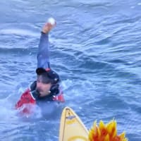 大谷翔平　３２号２ラン本塁打“スプラッシュヒット”