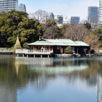 ビル群の中の庭園