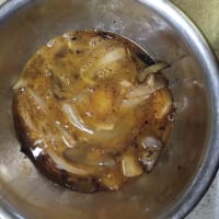 スパニッシュオムレツと中華風の冷たいスープ