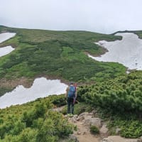 赤岳で雪渓滑り　令和7年6月21日（土）