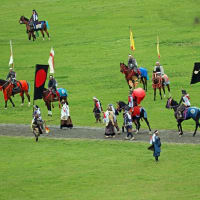 相馬野馬追甲冑競馬・神旗争奪戦　観戦