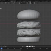 Blender  チーズバーガー回転アニメーション