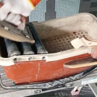 つっちーに関東第一の壁画を張って貰う・・・