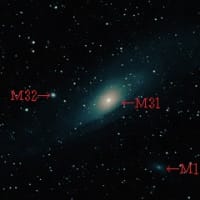 北陸の冬の晴れ間に撮影した「M31アンドロメダ銀河」＠自宅前（富山県高岡市）