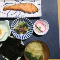 田舎定食・・・さっぱりごはん味噌汁は毎日摂ろう・・・日本の味。